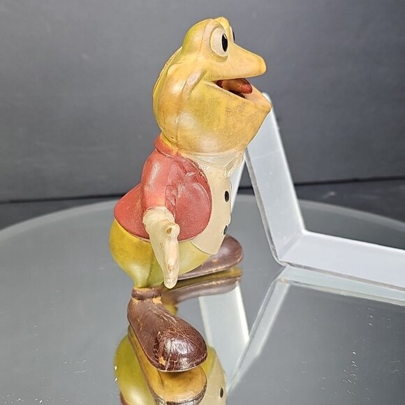 Vintage 1948 REMPEL “Froggy The gremlin” Rubber Squeaky Toy 5’’ USA Rare - Picture 5 of 10